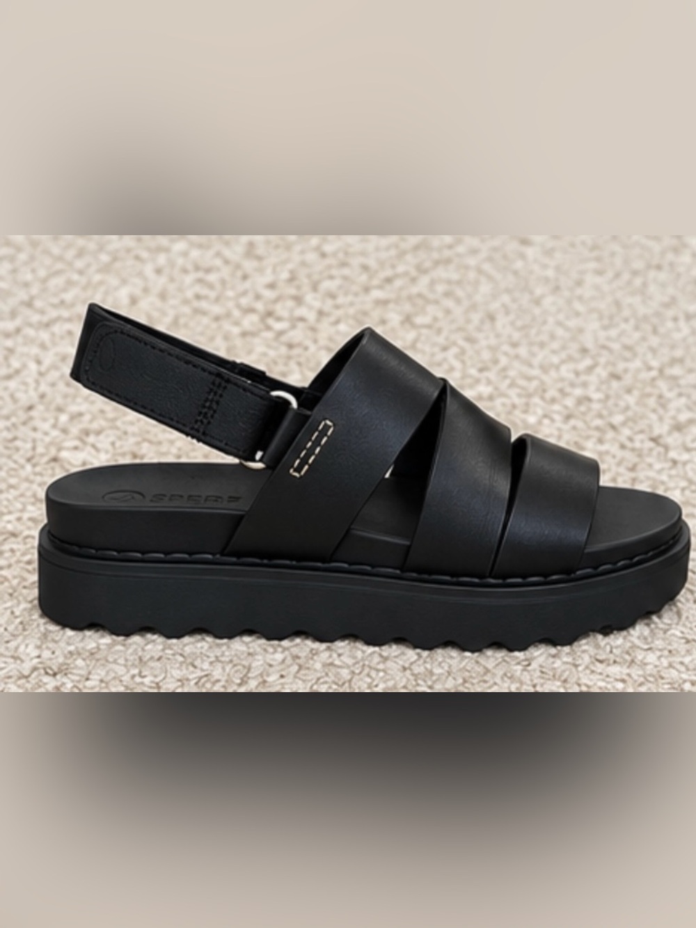 Sperry Cami Platform Sandals Women’s Size 6 Black New in Box - Picture 3 of 6